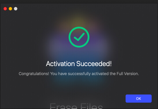 activate AweEraser for Mac