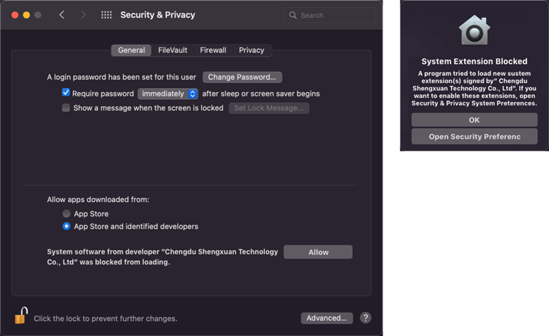 Load System Extension to Recover Lost Data from Apple Silicon Chip Mac
