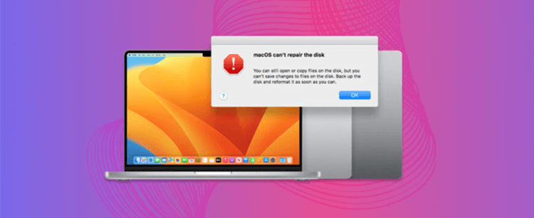 can not repair disk on Mac