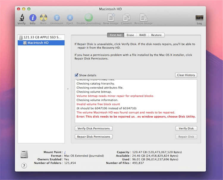 chkdsk for Mac