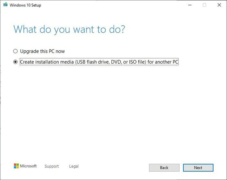 create bootable disk for Windows 10