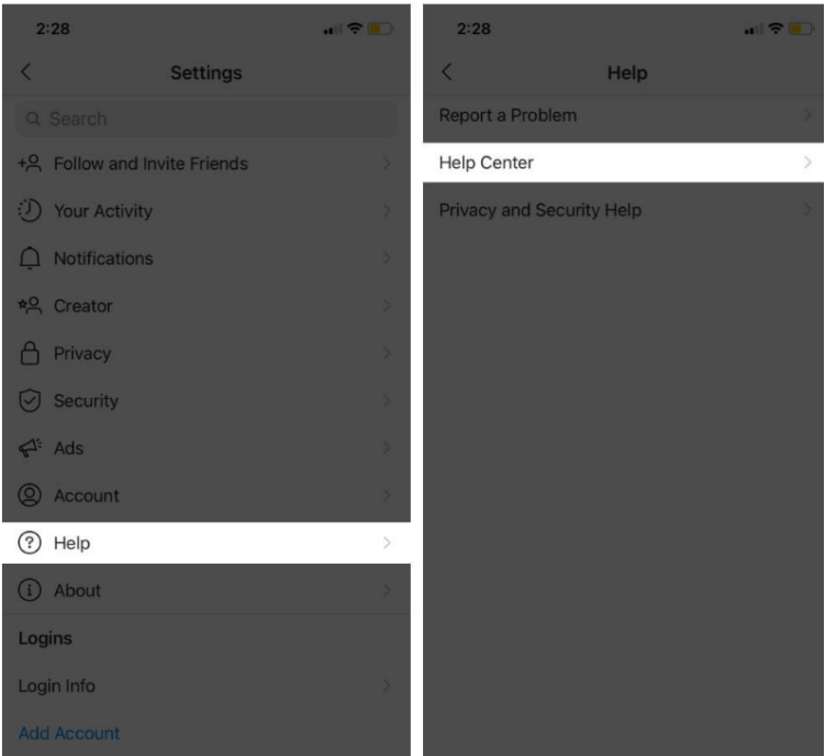 Delete Instagram Account On iPhone