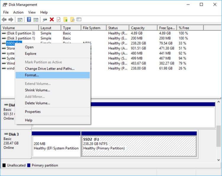 format LaCie external hard drive