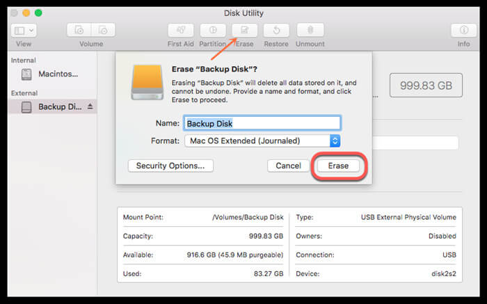 Format WD Elements external hard drive