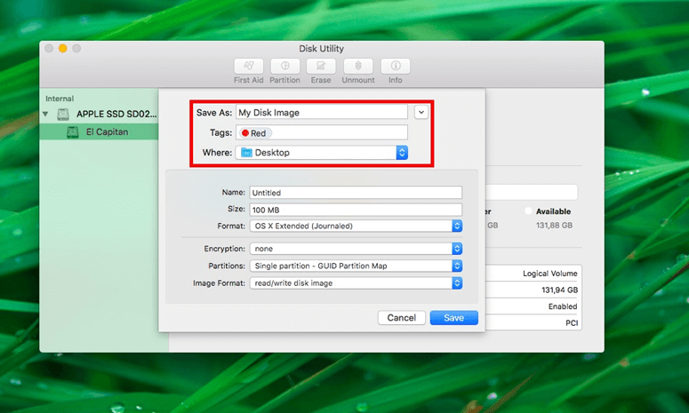 Create A Disk Image on Mac