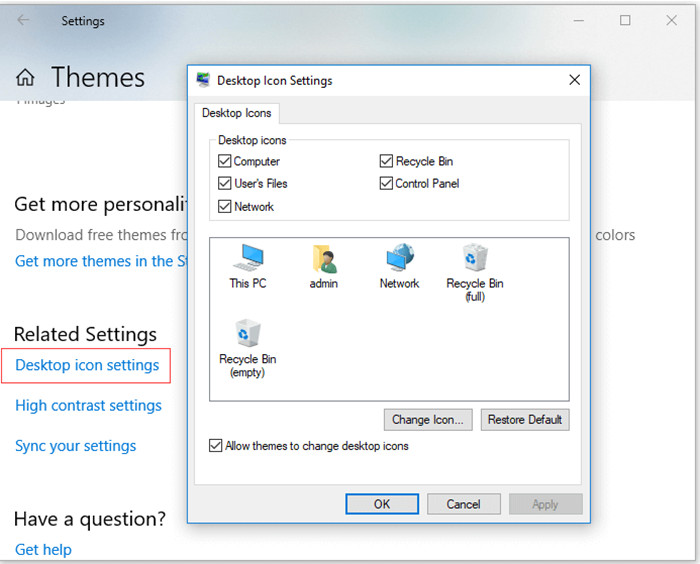 Restore disappeared recycle bin