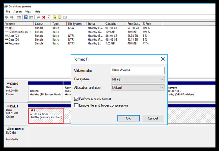 Format the USB flash drive to fix corrupted file system