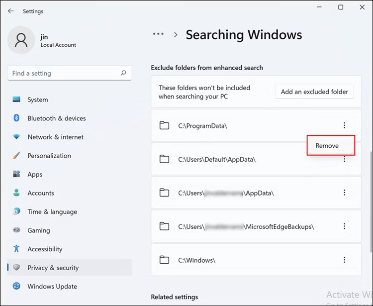 hide a folder on Windows 11