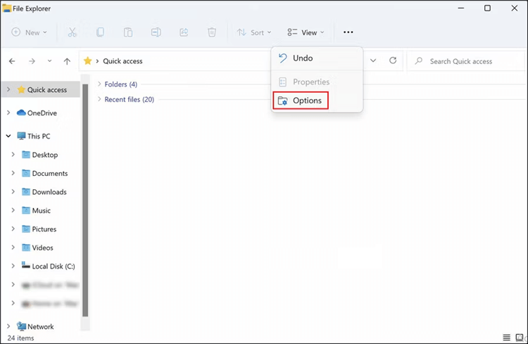 hide a folder on Windows 11