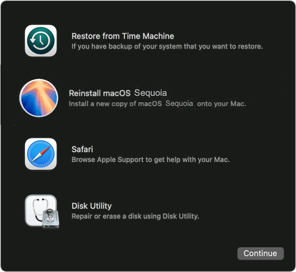 can't install macOS Sequoia on Mac