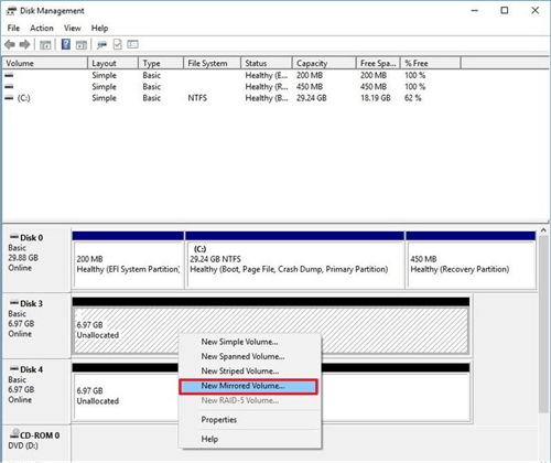 Mirroring Hard Drive