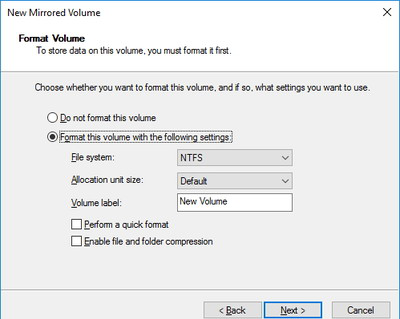 Mirroring Hard Drive