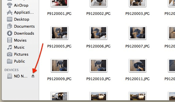 Export Images from Digital Camera to Mac