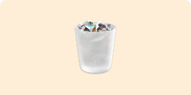 Permanently erase deleted data from Mac hard drive.
