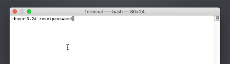 reset Mac login password
