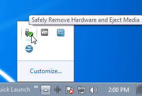 Create Safely Remove Hardware Shortcut