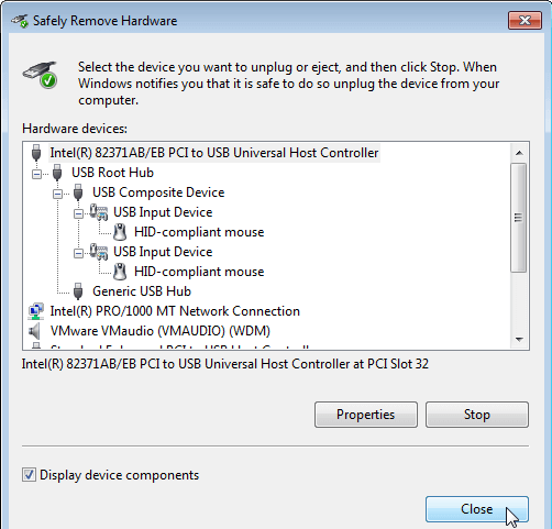 Create Safely Remove Hardware Shortcut