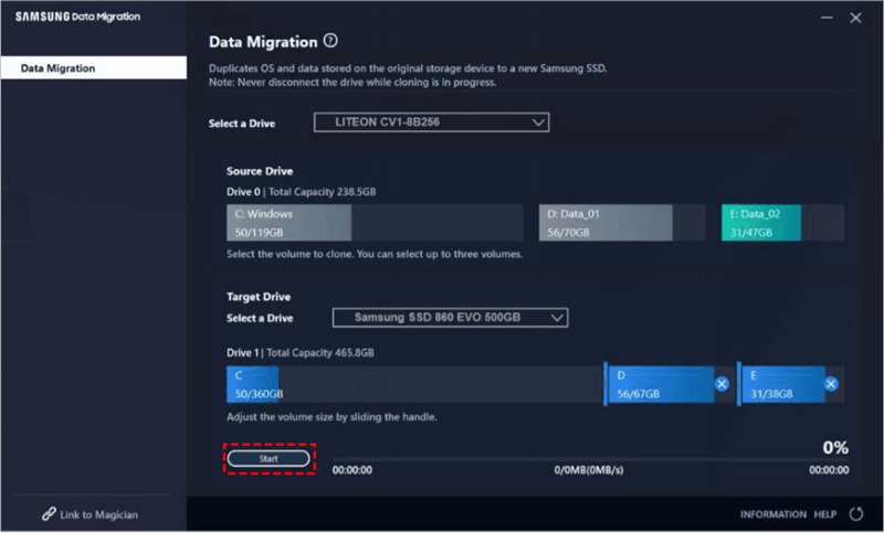 Move Windows 10 to Samsung Portable SSD