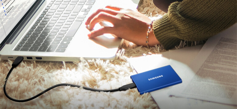 wipe data from Samsung Portable SSD T7/T7 Touch