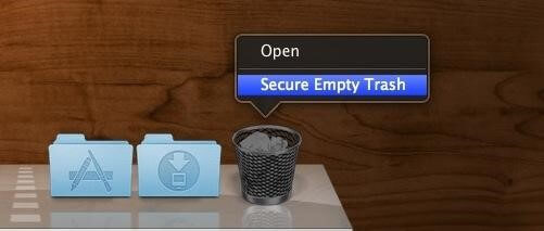 secure empty trash