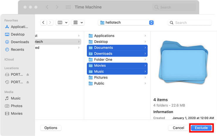 backup a Mac with a Time Machine