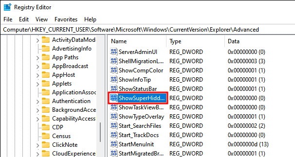 display hidden files on Windows 11