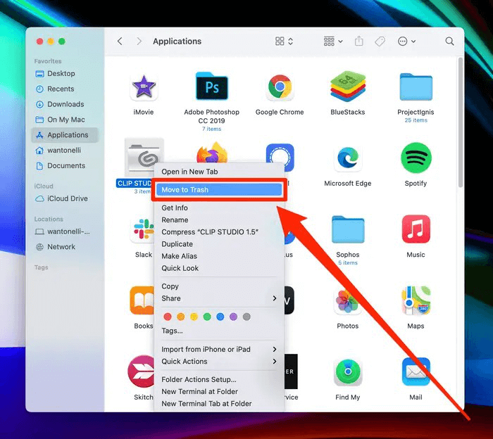 uninstall an app on Mac