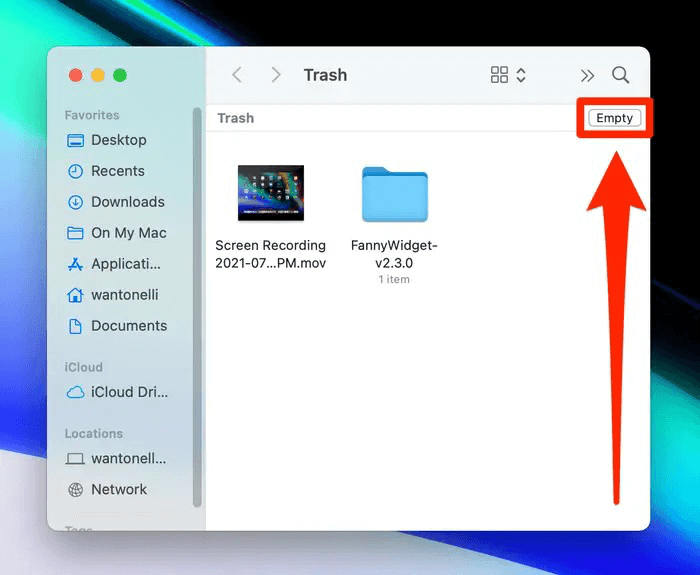 uninstall an app on Mac