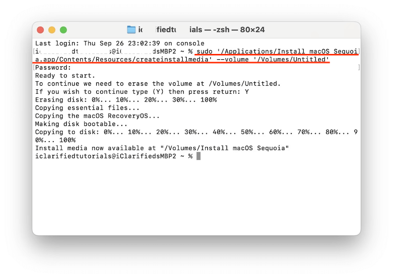 can't install macOS Sequoia on Mac