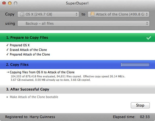 Create Bootable Mac Disk Clone Using SuperDuper