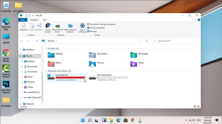 Windows 11 C drive is full