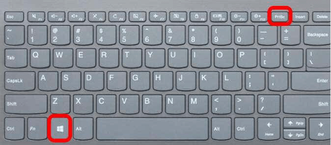 take screenshot on Windows 11