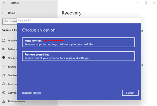 reset Windows 11
