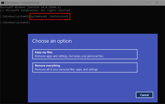 reset Windows 11