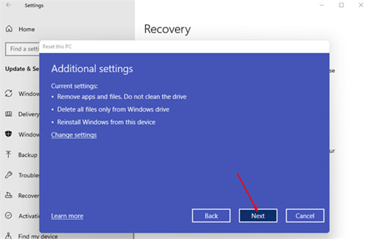 reset Windows 11
