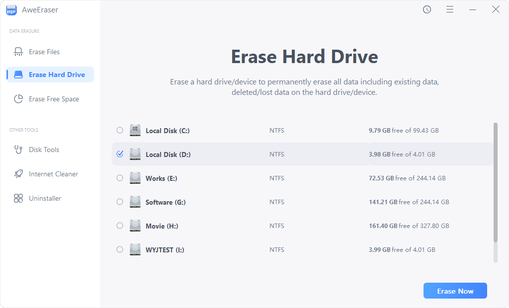 Erase Hard Drive
