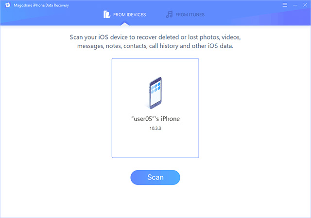 Connect the iOS device
