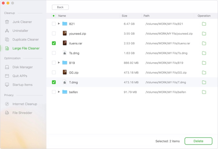 AweCleaner user guide
