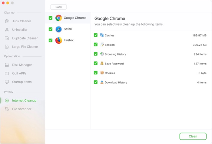 AweCleaner user guide