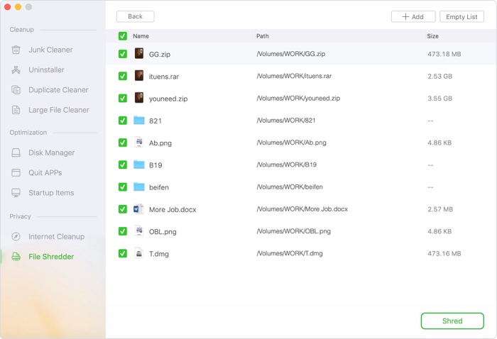 AweCleaner user guide