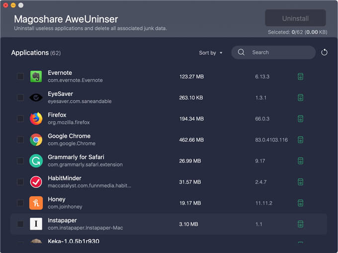 free Mac uninstaller user guide
